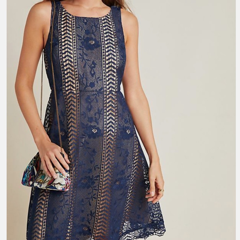 Anthropologie Lace Midi Dress